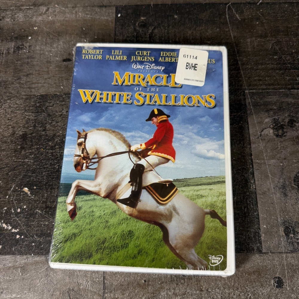 Miracle Of The White Stallions (DVD, 2004) Robert Taylor Lilli Palmer Disney NEW